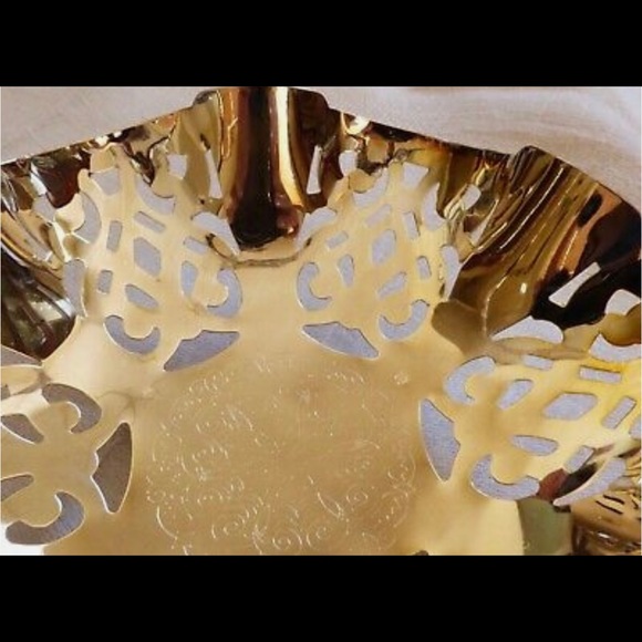 Vintage IKORA Germany Silver Plated Metal candy dish with handle footed basket - Picture 6 of 9